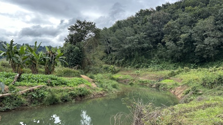 Nam Fa river – the water source for the Water Treatment Plant