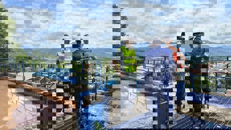 Professionals Supervising Laos Water Plant