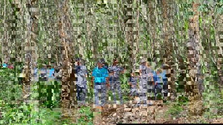 Visiting the proposed location for the Water Traetment plant.