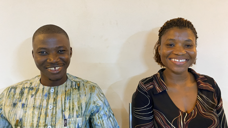 YEP Judith Amli From Blue Deal Ghana And Paul Terry From Blue Deal Burkina Faso,