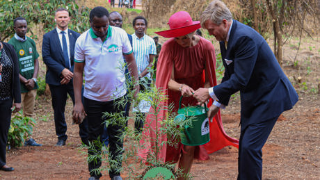 Royal Couple At The Tree Planting Ceremony