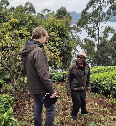 Jasper Interviewing Njururi Community Member