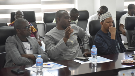 The Malian delegation (Hamadoun DICKO, Thierno SISSOKO and Alpha DIAKITE) participating in discussions on the 4 topics mentioned above.