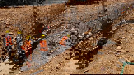 Ongoing Construction Of The Box Culvert