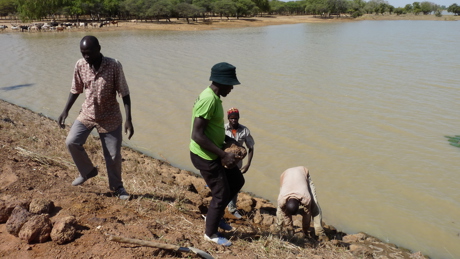Locals Repairing Weak Spots Of The Bulsa Dam