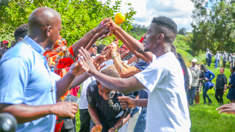 Participants Dancing A Njururi Song Next To The River