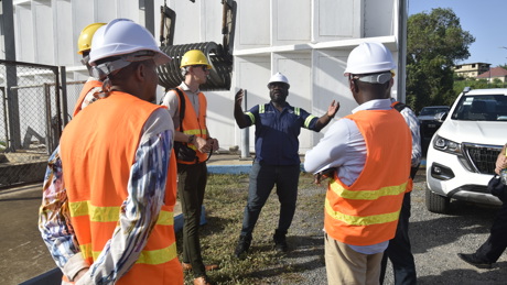 Visiting the Weija Water Treatment Plant of Ghana Waters Ltd.